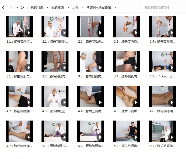 图片[3]-李建民华人一手软组织手法解决顽固膝痛高清视频教程【百度网盘下载】